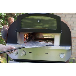 Stolní hybridní pec na pizzu Fontana Forni PIERO - výkonná pizza pec umožňující alternativní použití plynu nebo dřeva