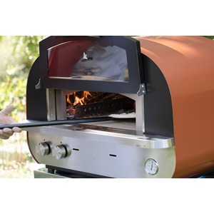Stolní hybridní pec na pizzu Fontana Forni PIERO - výkonná pizza pec umožňující alternativní použití plynu nebo dřeva