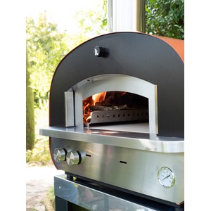 Stolní hybridní pec na pizzu Fontana Forni PIERO - výkonná pizza pec umožňující alternativní použití plynu nebo dřeva