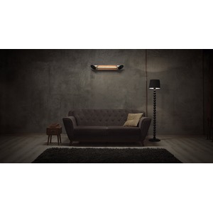 Elektrický karbonový zářič VEITO BLADE S 2500 BLACK - elegantní infrazářič s dálkovým ovládáním