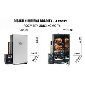 Udírna na brikety Bradley Smoker Digital 4 rošty