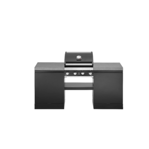 Venkovní grilovací kuchyně Grandpro Premium G4 - základní provedení se 2 skříňkami s kamennou deskou 