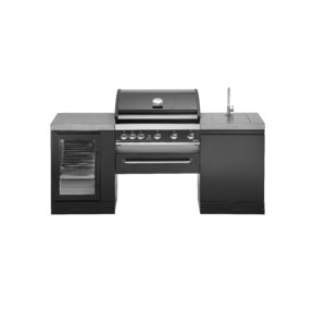 Venkovní grilovací kuchyně Grandpro Maxim G5 205 Series - konfigurace s příplatkovou vinotékou a dřezem