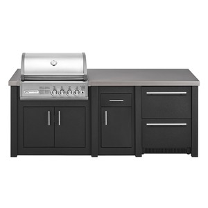 Luxusní venkovní kuchyně Grandpro EXCLUSIVE Crossray 2 Graphite - komfortní venkovní varné centrum pro náročné