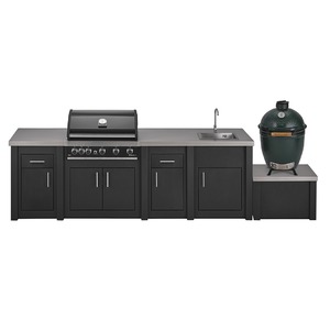 Luxusní venkovní kuchyně Grandpro EXCLUSIVE Maxim 1 XL Graphite - komfortní venkovní varné centrum pro náročné
