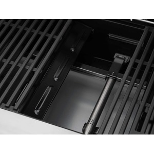 Plynový gril Grandpro PREMIUM G4 s bočním hořákem - kvalitní a elegantní gril pro rodinné grilování (detail roštu a hořáku)