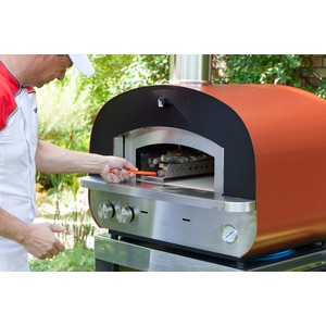 Stolní hybridní pec na pizzu Fontana Forni PIERO - výkonná pizza pec umožňující alternativní použití plynu nebo dřeva
