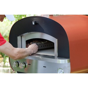 Stolní hybridní pec na pizzu Fontana Forni PIERO - výkonná pizza pec umožňující alternativní použití plynu nebo dřeva