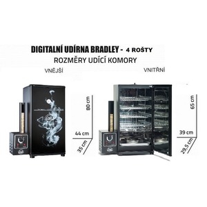 Udírna na brikety Bradley Smoker Original 4 rošty