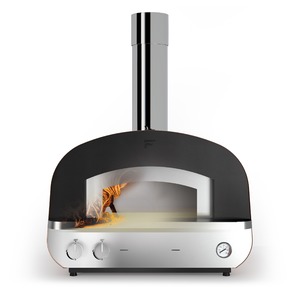 Stolní hybridní pec na pizzu Fontana Forni PIERO - výkonná pizza pec umožňující alternativní použití plynu nebo dřeva (palivo dřevo)
